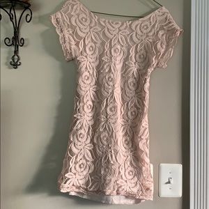 Blush A-Line Dress